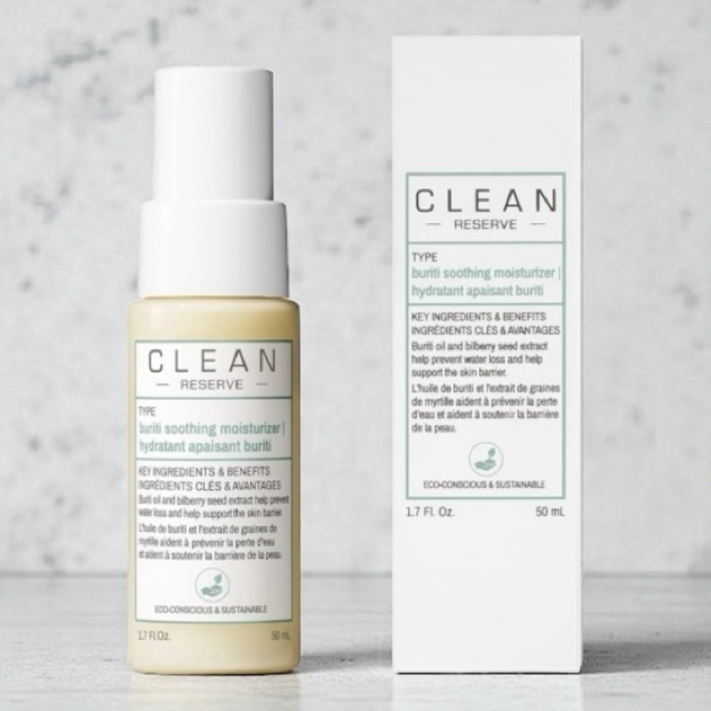 Clean Reserve Buriti Soothing Face Moisturizer Cream Vegan 50ml / 1.7oz NIB